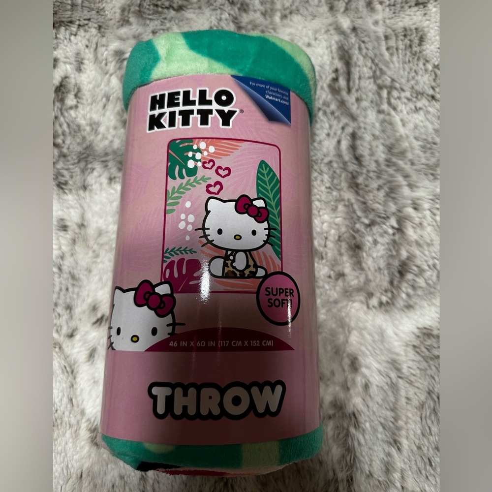 Very cute hello kitty throw blanket